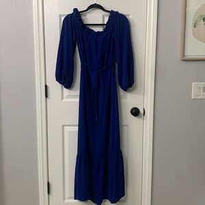 Blue maxi dress